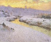 marc-aurele de foy suzor-cote Stream in Winter (nn02) oil painting picture wholesale